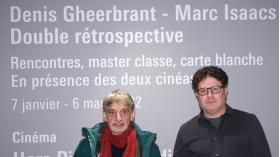 Les deux réalisateurs Denis Gheerbrant et Marc Isaacs en salle le 23 janvier 2022 ©Hervé Veronese
